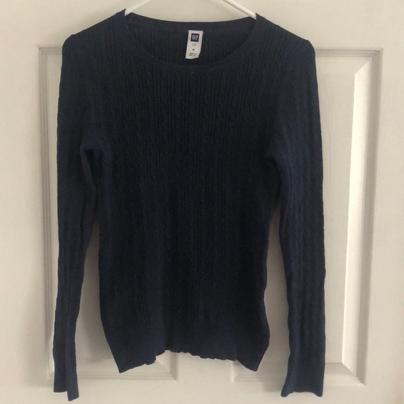 GAP Navy Blue Cable Knit Sweater - Picture 1 of 2